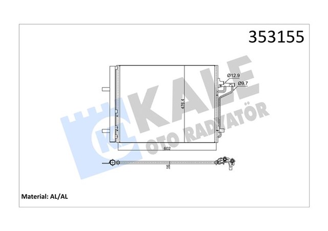 KLIMA RADYATORU KUGA II 14 1.5 16. TDCI FOCUS 2.0L ECOBOOST 15 YENI CONNECT 1.5 - 1.6 TDCI 14