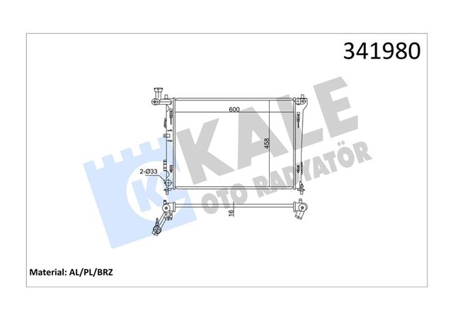 RADYATOR HYUNDAI I30 - ELANTRA - KIA CEED AL - PL - BRZ