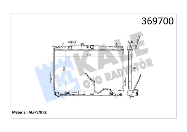 RADYATOR HYUNDAI MATRIX AL/PL/BRZ 360X618X26