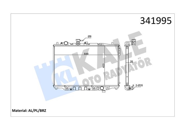 RADYATOR MAZDA 626 III AL - PL - BRZ