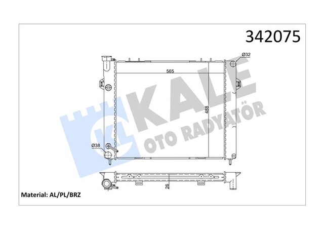 RADYATOR JEEP GRAND JEEP CHEROKEE I AL - PL - BRZ