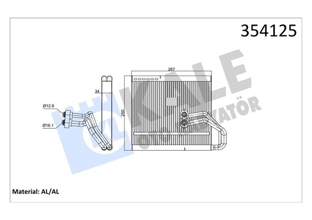 EVAPORATOR HYUNDAI ACCENT IV