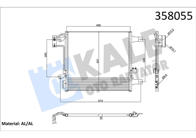 KONDENSER JEEP WRANGLER III 2.8 CRD 10 - 