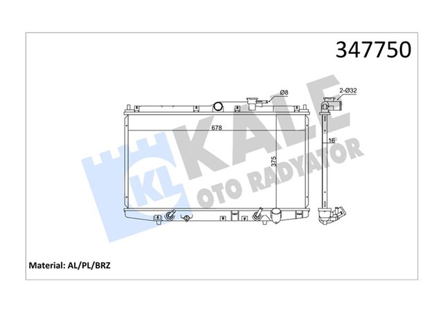 RADYATOR AL/PL/BRZ ACCORD VI COUPE AT