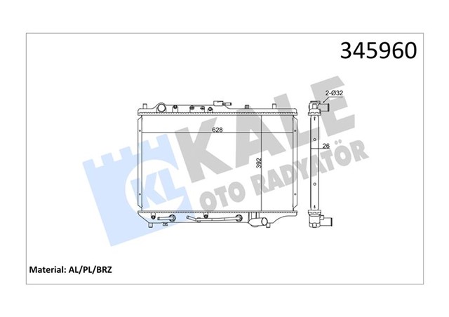 RADYATOR AL/PL/BRZ MAZDA 323 F IV