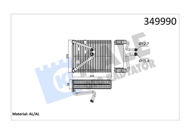 EVAPORATOR DOBLO 1.2 - PUNTO
