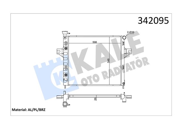 RADYATOR JEEP GRAND JEEP CHEROKEE II AL - PL - BRZ