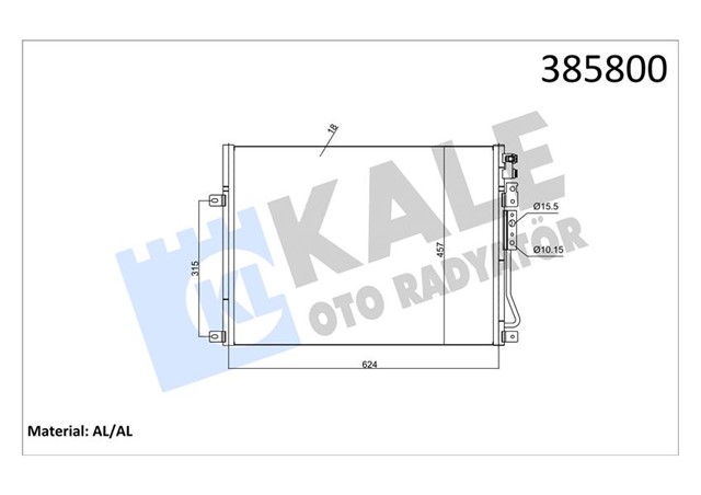 KLIMA KONDENSERI JEEP COMMANDER GRAND CHEROKE III AL - AL 618X456X20