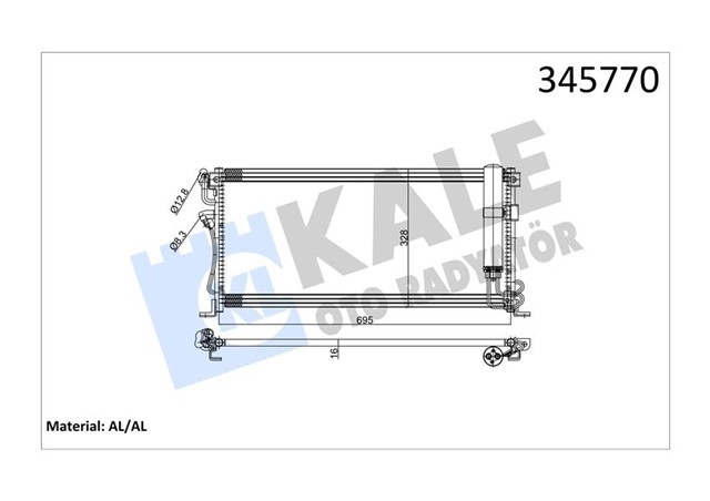 KONDENSER AL/AL COLT V - LANCER VI