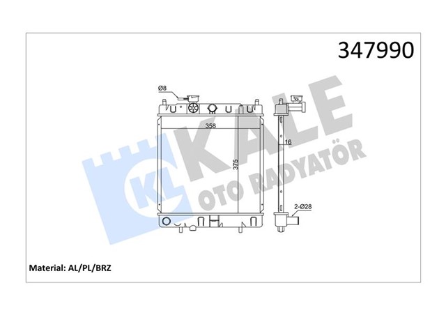 RADYATOR AL/PL/BRZ MICRA II MT
