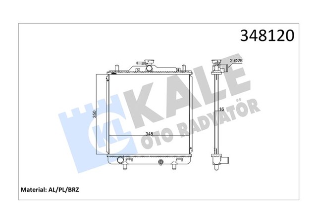 RADYATOR AL/PL/BRZ CARRY MT