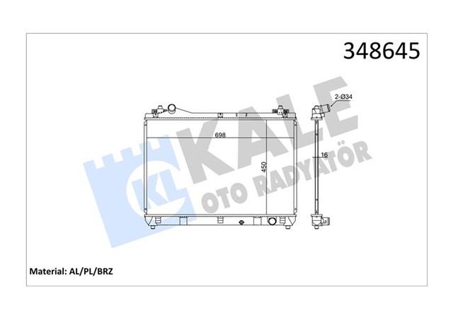 RADYATOR AL/PL/BRZ GRAND VITARA II MT