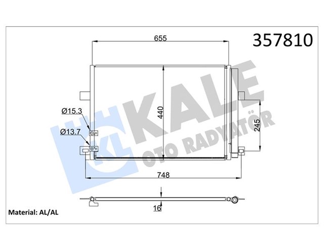 KONDENSER VOLKSWAGEN AMAROK 10 - 2.0 TDI AL/AL