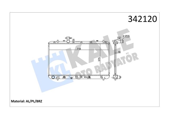 RADYATOR SUZUKI SX4 AL - PL - BRZ