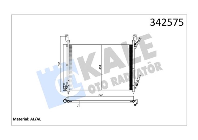 KLIMA KONDENSERI RENAULT KOLEOS AL - AL