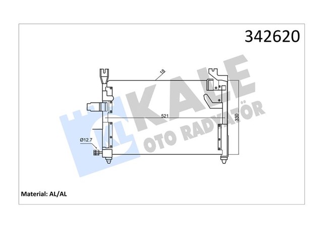 KLIMA KONDENSERI KIA PRIDE AL - AL