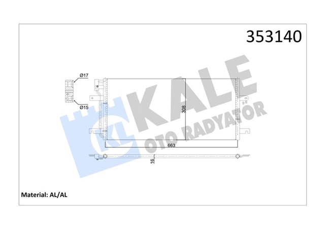 KONDENSER VOLKSWAGEN TRANSPORTER IV