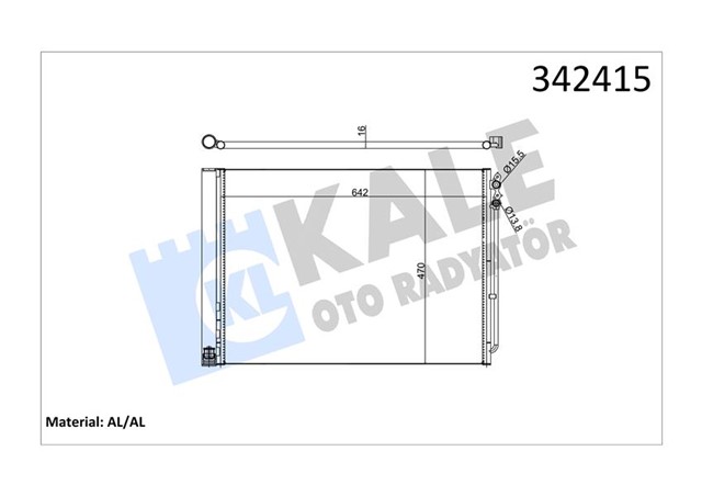 KLIMA RADYATORU BMW F10 F01 N47 N57 B47 B57