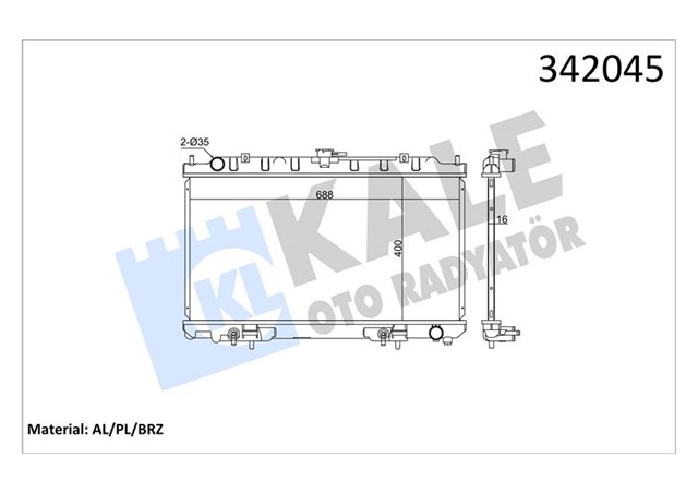 RADYATOR HYUNDAI I30 - NISSAN MAXIMA AL - PL - BRZ