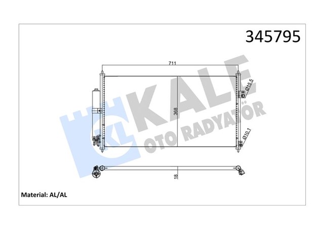 KLIMA KONDENSERI NISSAN XTRAIL DIZEL BENZIN 01 AL/AL
