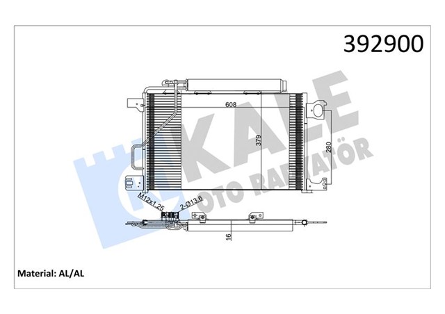 KLIMA RADYATORU MERCEDES W203 CL203 S203 C209 A209
