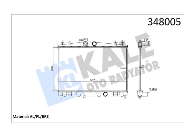 RADYATOR AL/PL/BRZ CUBE - JUKE MT
