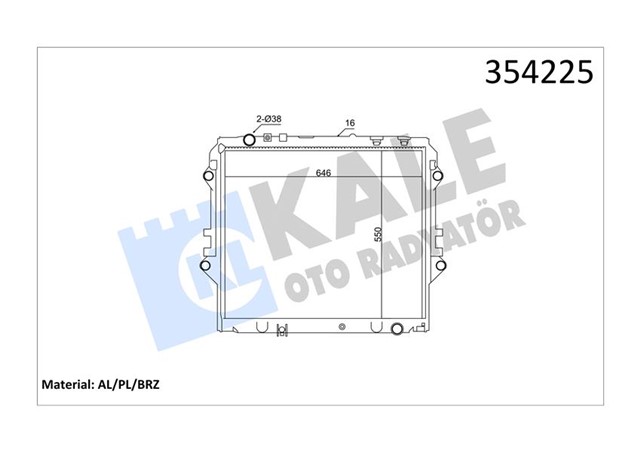 RADYATOR AL/PL/BRZ HILUX VIII