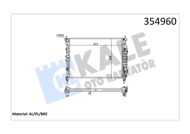 RADYATOR AL/PL/BRZ ANTARA - CHEVROLET CAPTIVA