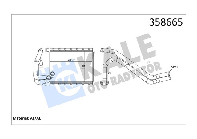 KALORIFER KIA CEED HEATER CORE