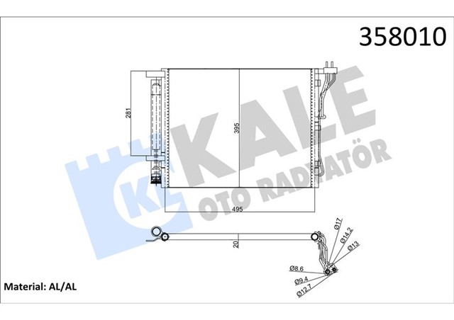 KONDENSER KIA OPTIMA 2.0 12 - 