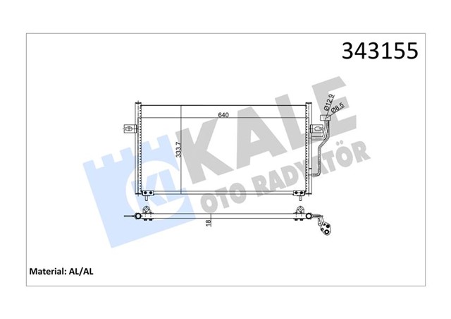 KLIMA KONDENSERI MITSUBISHI CARISMA - SPACESTAR AL - AL