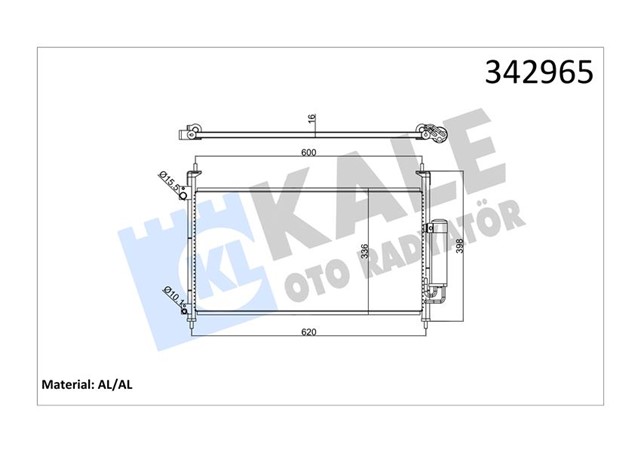 KLIMA KONDENSERI HONDA CIVIC VIII HATCHBACK AL - AL