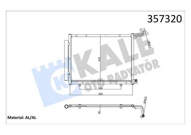 KLIMA RADYATORU FIESTA 17 COURIER 17 ECOSPORT 17 1.5 ECOBLUE 1.1 CVT - 1.5 TDCI