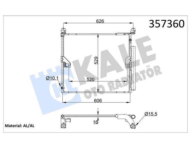 KONDENSER TOYOTA LAND CRUISER 2.8 2015 - AL/AL