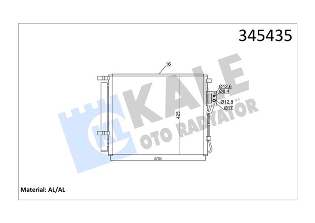 KLIMA KONDENSERI HYUNDAI SANTAFE 2.0 CRDI 10 AL/AL
