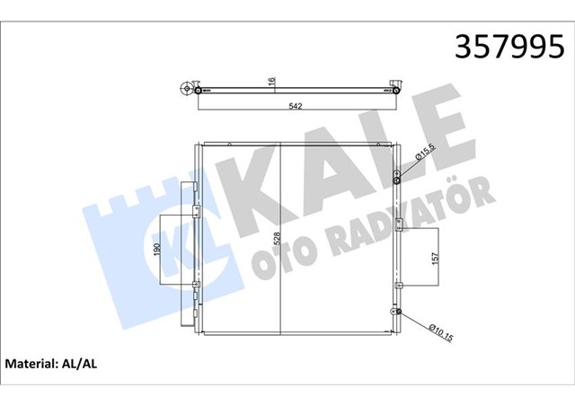KONDENSER TOYOTA LAND CRUISER PRADO 4.0 02 - 10