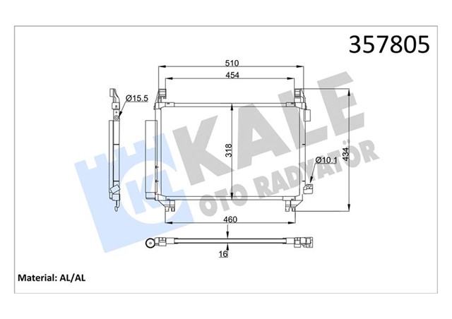 KONDENSER TOYOTA YARIS 1.0 1.33 2020 - AL/AL