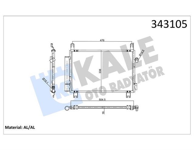 KLIMA KONDENSERI TOYOTA YARIS AL - AL