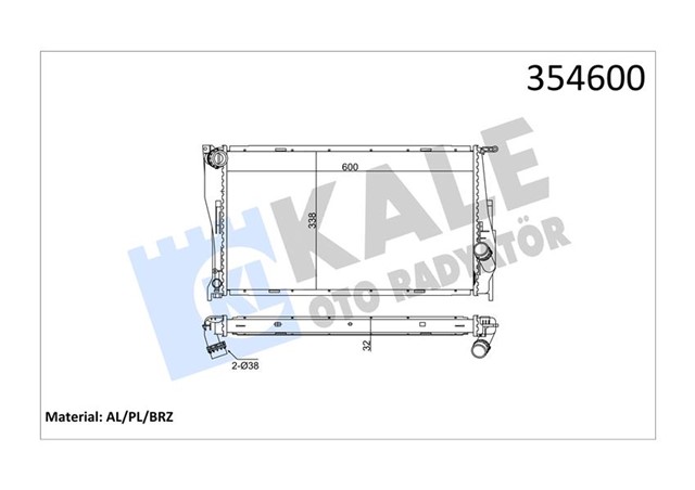 MOTOR SU RADYATORU BMW N47 N57 M57 E81 E82 E87 E88 E90 E92 E93 E84