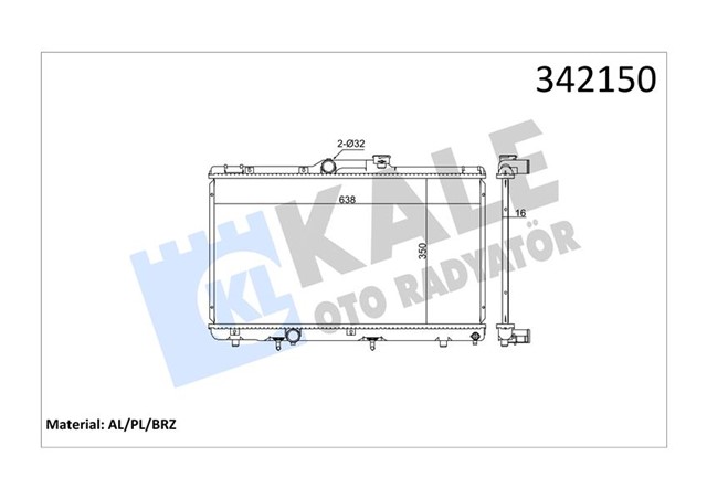 RADYATOR TOYOTA TOYOTA COROLLA COMPACT - LIFTBACK - WAGON AL - PL - BRZ