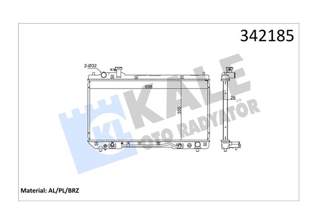 RADYATOR TOYOTA RAV 4 I AL - PL - BRZ