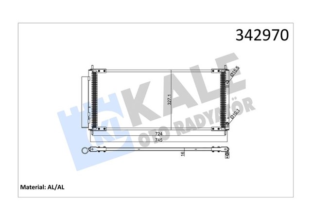 KLIMA KONDENSERI HONDA CR - Z - INSIGHT - JAZZ III AL - AL