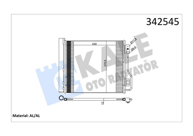 KONDENSER AL - AL SMART FORTWO