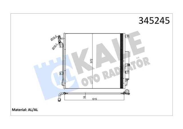 KLIMA RADYATORU DISCOVERY 3 L319 04 09 RANGE ROVER SPORT I L320 06 10