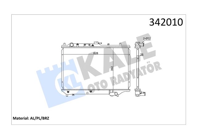 RADYATOR MAZDA 323 C IV AL - PL - BRZ