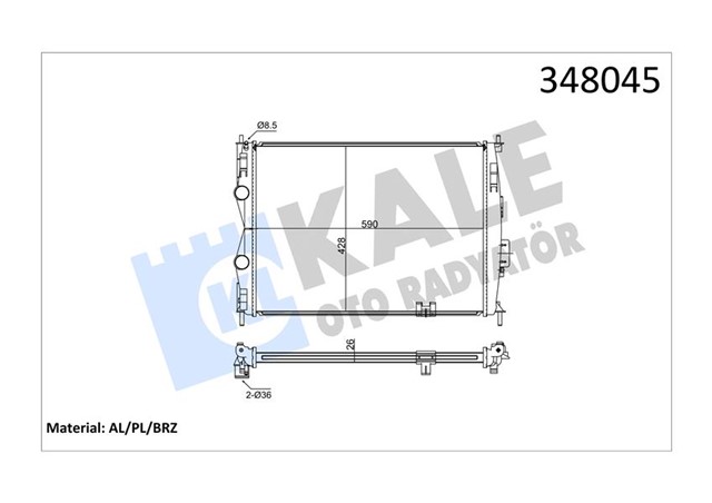 RADYATOR AL/PL/BRZ QASHQAI MT