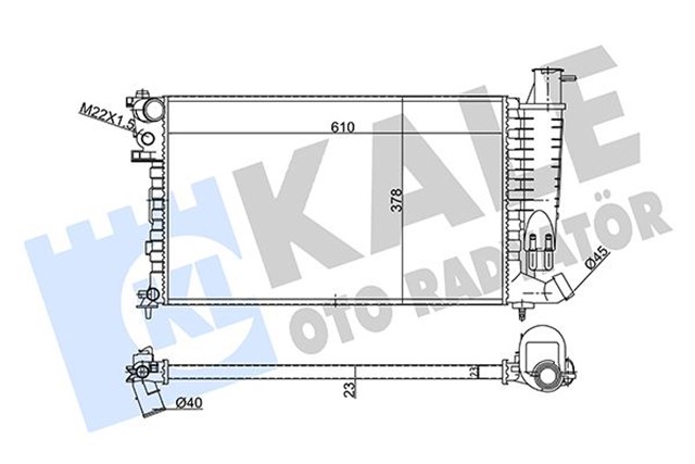 RADYATOR AL/MKNK ZX - PEUGEOT 306 1.8 - 1.9D 93
