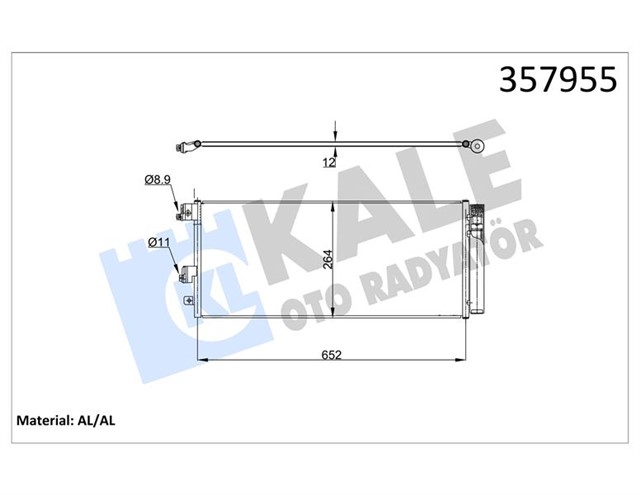 KONDENSER OPEL ADAM - CORSA E 1.3 CDTI 14 - AL/AL