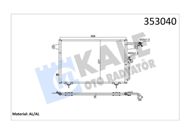 KONDENSER AUDI A6 - 100