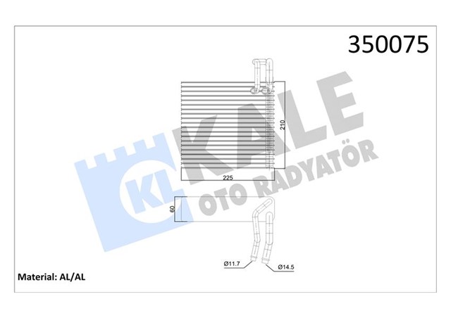 KLIMA EVAPORATOR LOGAN 11 MODUS 04 DUSTER 10 MICRA 03 - 10 1.0 - 1.2 - 1.4 16V